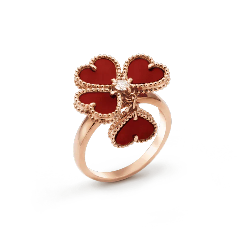 [Cadisa]SWEET CLOVER CARNELIAN RING