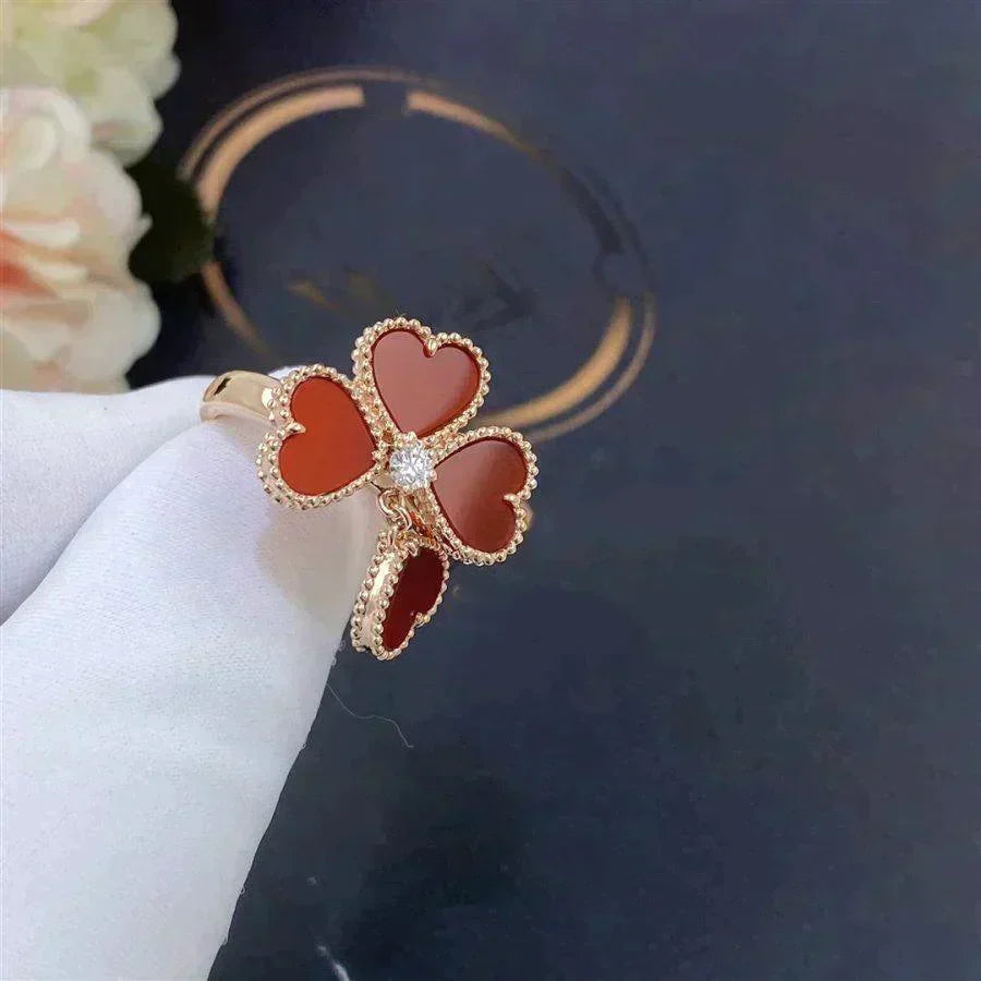 [Cadisa]SWEET CLOVER CARNELIAN RING