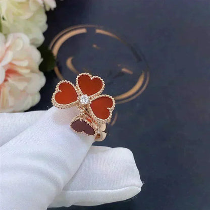 [Cadisa]SWEET CLOVER CARNELIAN RING