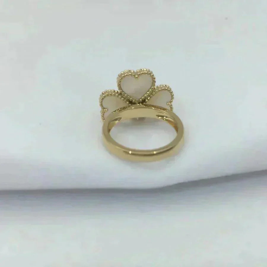 [Cadisa]SWEET CLOVER WHITE MOP RING