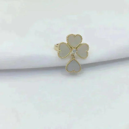 [Cadisa]SWEET CLOVER WHITE MOP RING