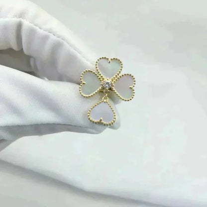 [Cadisa]SWEET CLOVER WHITE MOP RING