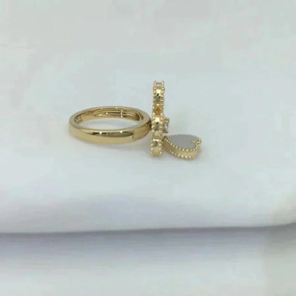 [Cadisa]SWEET CLOVER WHITE MOP RING
