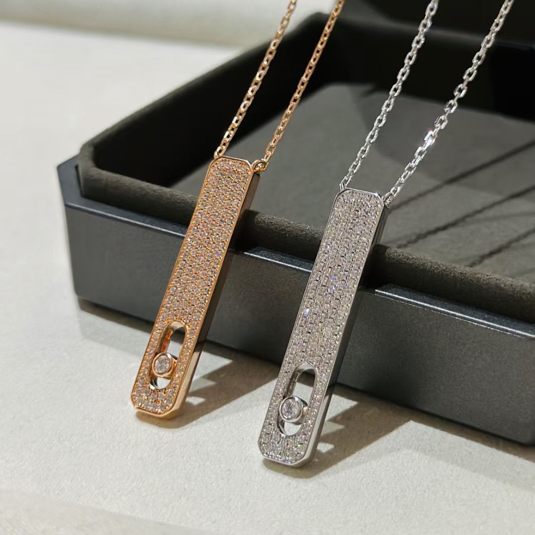 [Cadisa]MY FIRST DIAMOND PAVED NECKLACE