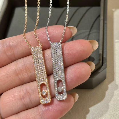 [Cadisa]MY FIRST DIAMOND PAVED NECKLACE