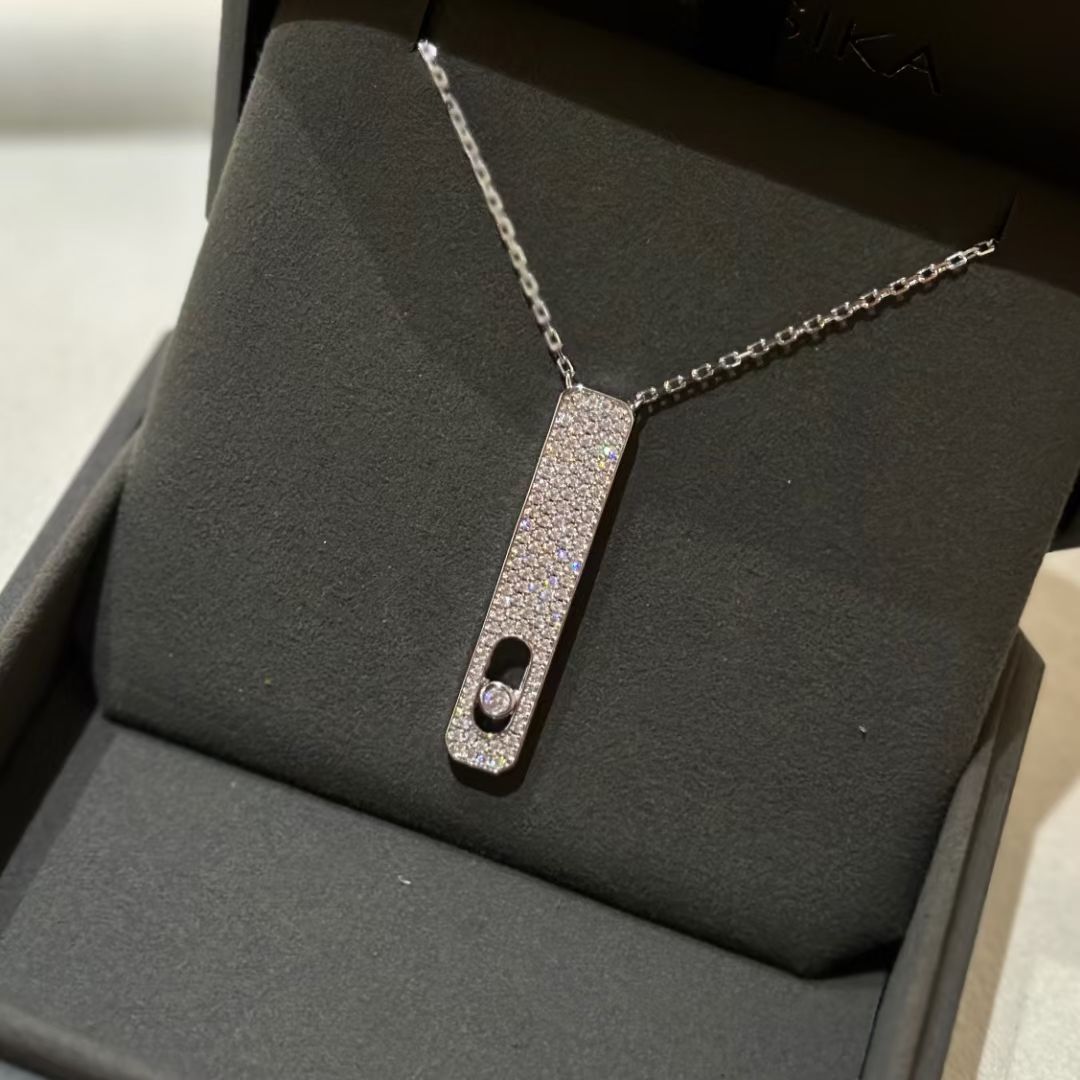 [Cadisa]MY FIRST DIAMOND PAVED NECKLACE