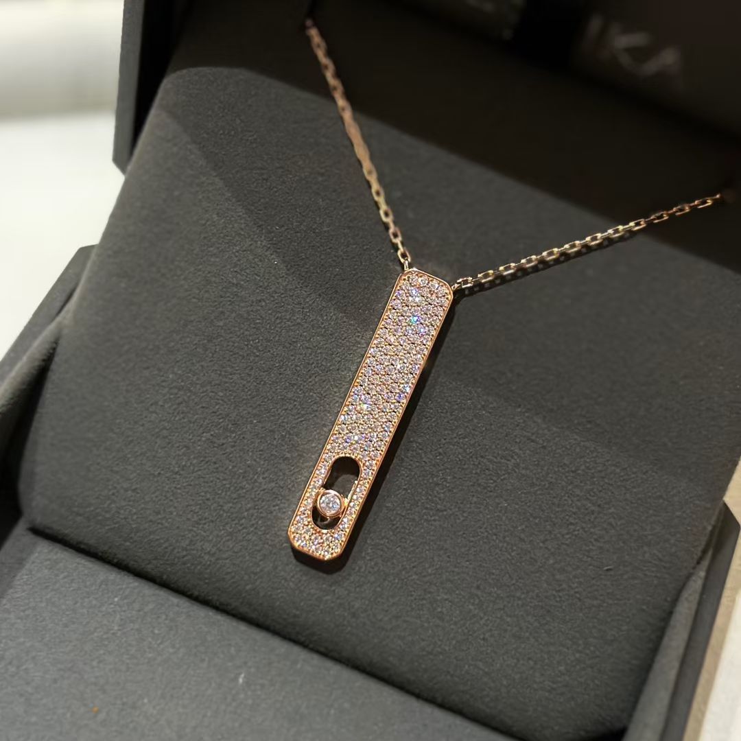 [Cadisa]MY FIRST DIAMOND PAVED NECKLACE