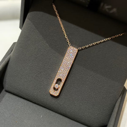 [Cadisa]MY FIRST DIAMOND PAVED NECKLACE
