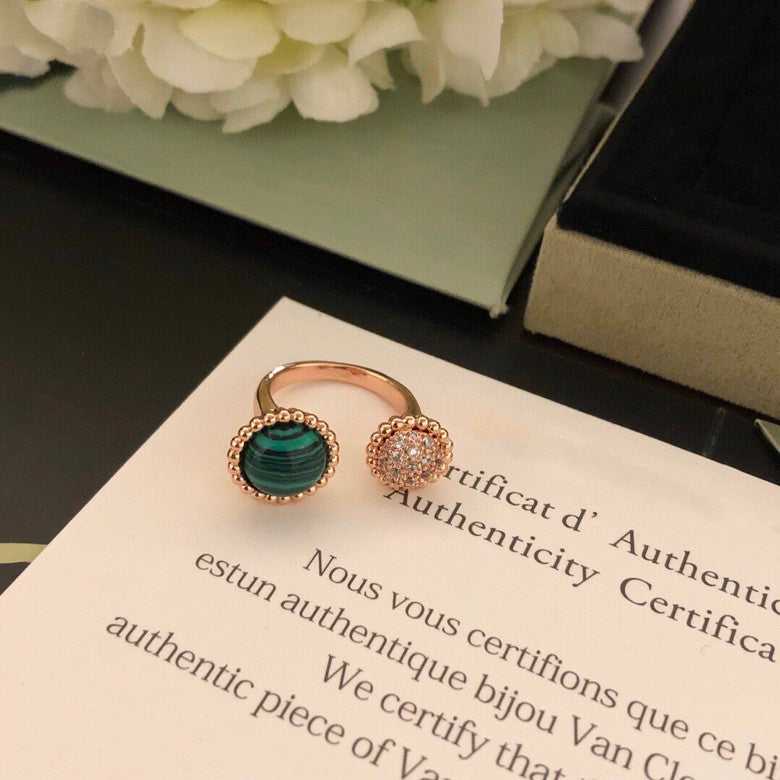 [Cadisa]PERLEE COULEURS DIAMOND ROSE GOLD BETWEEN THE FINGER RING