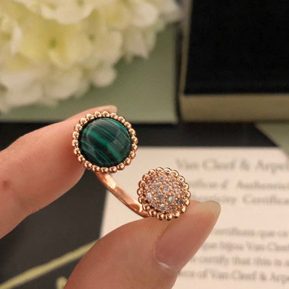 [Cadisa]PERLEE COULEURS DIAMOND ROSE GOLD BETWEEN THE FINGER RING