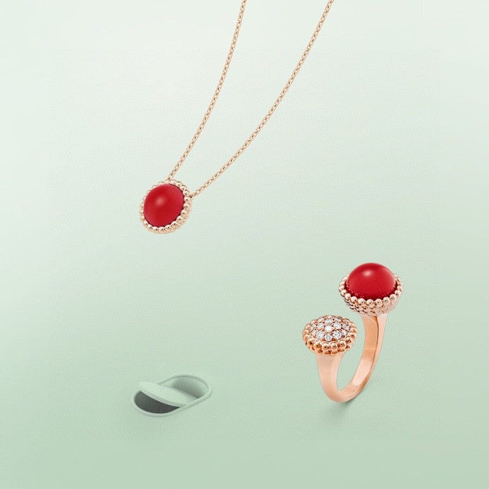 [Cadisa]PERLEE COULEURS DIAMOND ROSE GOLD BETWEEN THE FINGER RING
