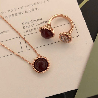 [Cadisa]PERLEE COULEURS DIAMOND ROSE GOLD BETWEEN THE FINGER RING