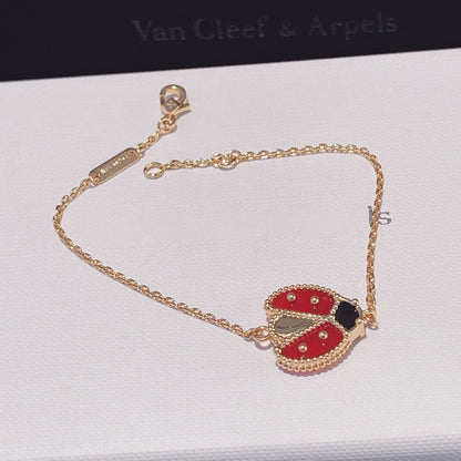 [Cadisa]LUCKY SPRING 1 MOTIF PINK GOLD BRACELET