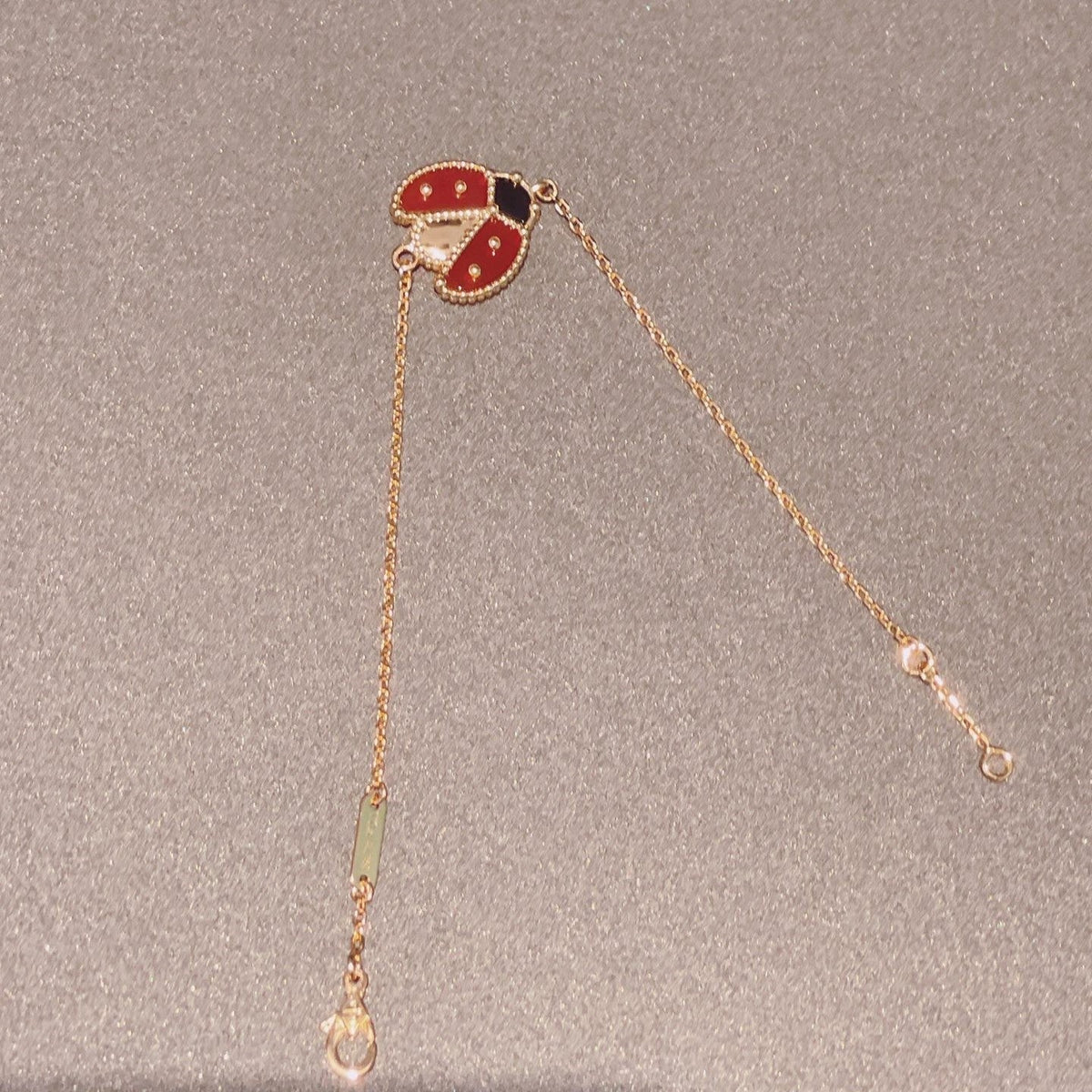 [Cadisa]LUCKY SPRING 1 MOTIF PINK GOLD BRACELET