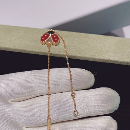 [Cadisa]LUCKY SPRING 1 MOTIF PINK GOLD BRACELET