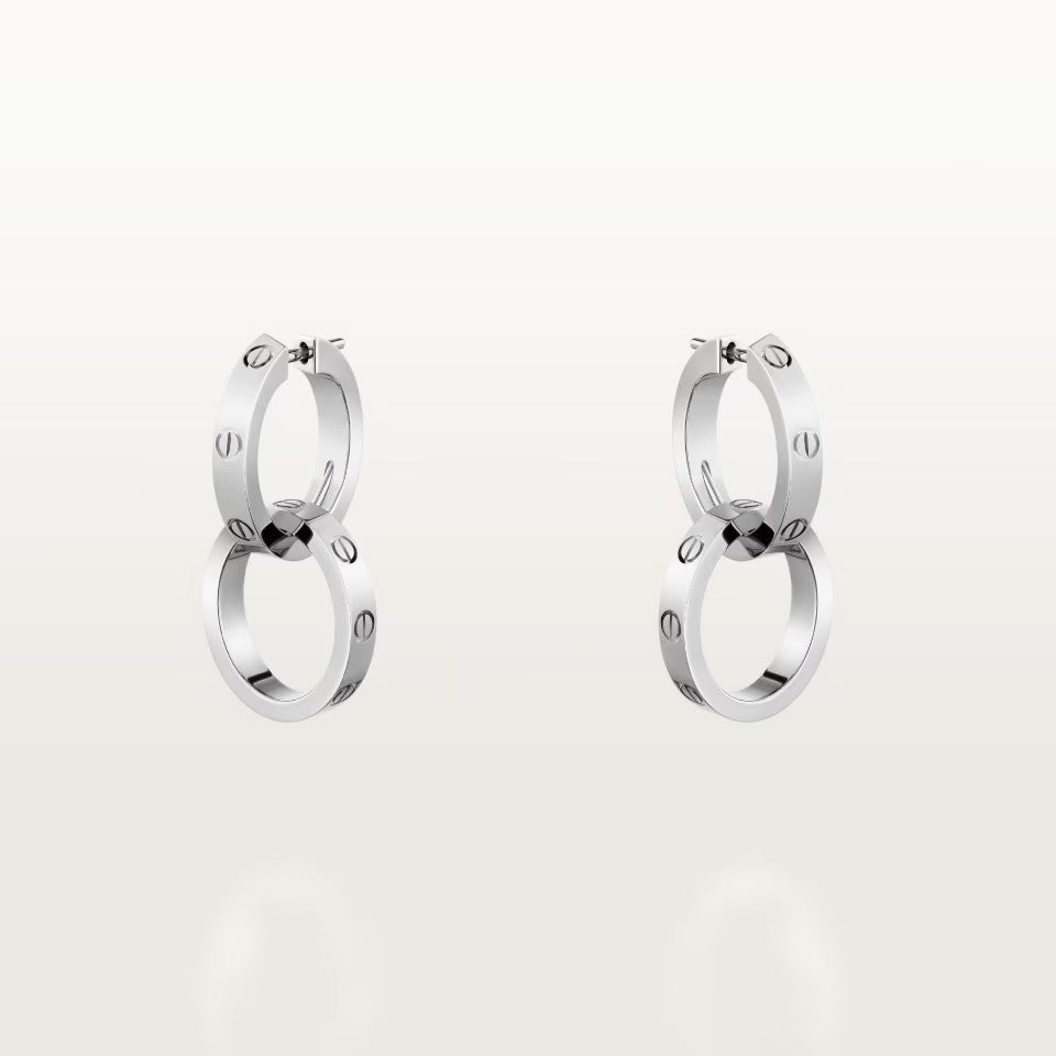 [Cadisa] LOVE 3.3MM DANGLE EARRINGS