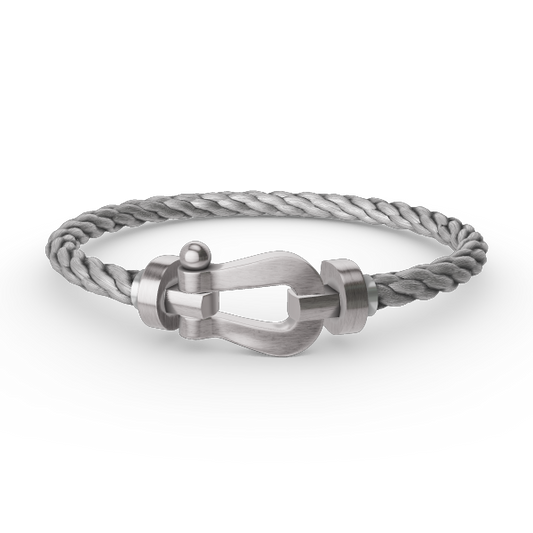 [Cadisa]FORCE LARGE HORSESHOE NO DIAMOND BRACELET SILVER
