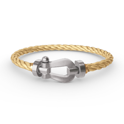 [Cadisa]FORCE LARGE HORSESHOE NO DIAMOND BRACELET SILVER
