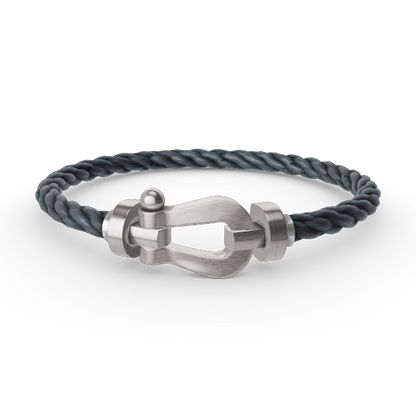 [Cadisa]FORCE LARGE HORSESHOE NO DIAMOND BRACELET SILVER