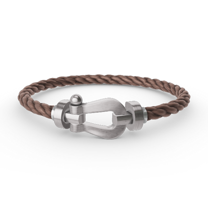 [Cadisa]FORCE LARGE HORSESHOE NO DIAMOND BRACELET SILVER