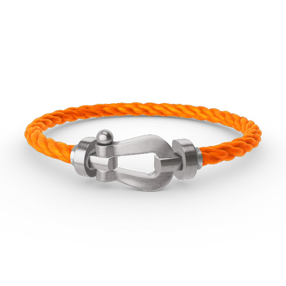 [Cadisa]FORCE LARGE HORSESHOE NO DIAMOND BRACELET SILVER