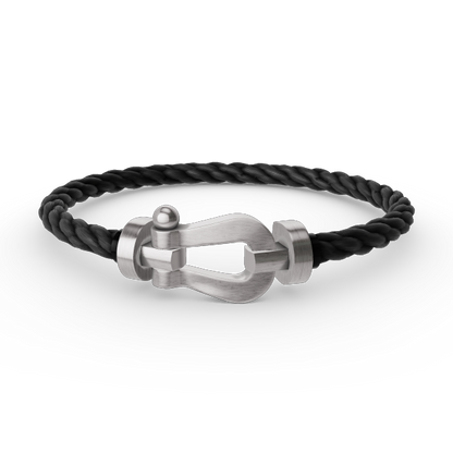 [Cadisa]FORCE LARGE HORSESHOE NO DIAMOND BRACELET SILVER