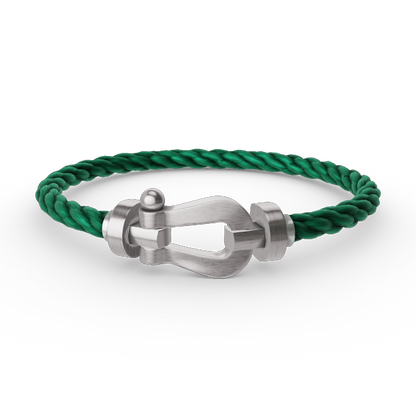 [Cadisa]FORCE LARGE HORSESHOE NO DIAMOND BRACELET SILVER