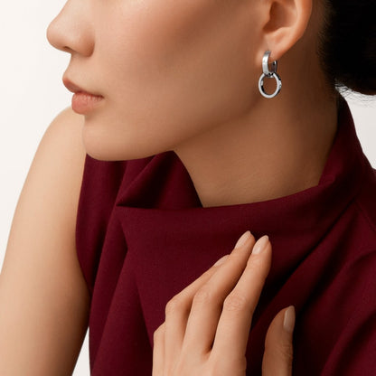 [Cadisa] LOVE 3.3MM DANGLE EARRINGS
