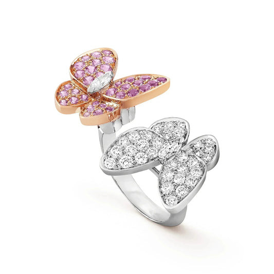 [Cadisa]TWIN BUTTERFLY DIAMOND RING