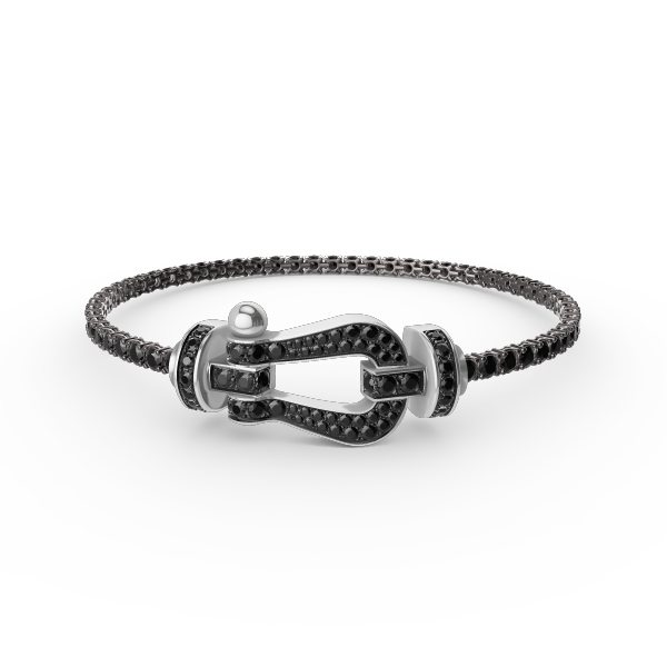 [Cadisa]FORCE  LARGE HORSESHOE FULL DIAMOND TENNIS BRACELET